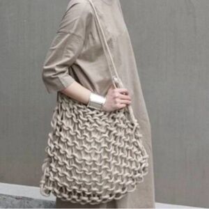 ALIENINA.  RARE. DEAL Handknit in Italy Knitted Shoulder Bag